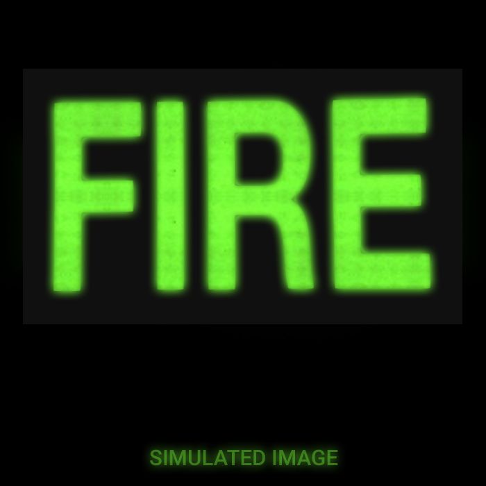 Fire IR Duty Identifier Patch - Simulated Glow