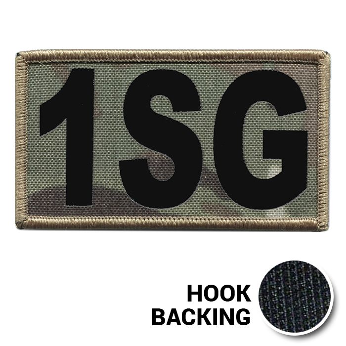 1SG Multicam OCP IR Duty Identifier Tab Patch with hook backing