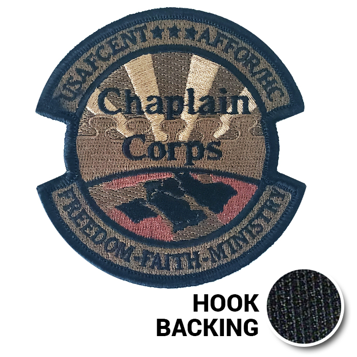 USAFCENT Chaplain Corps Patch - OCP with Hook Backing
