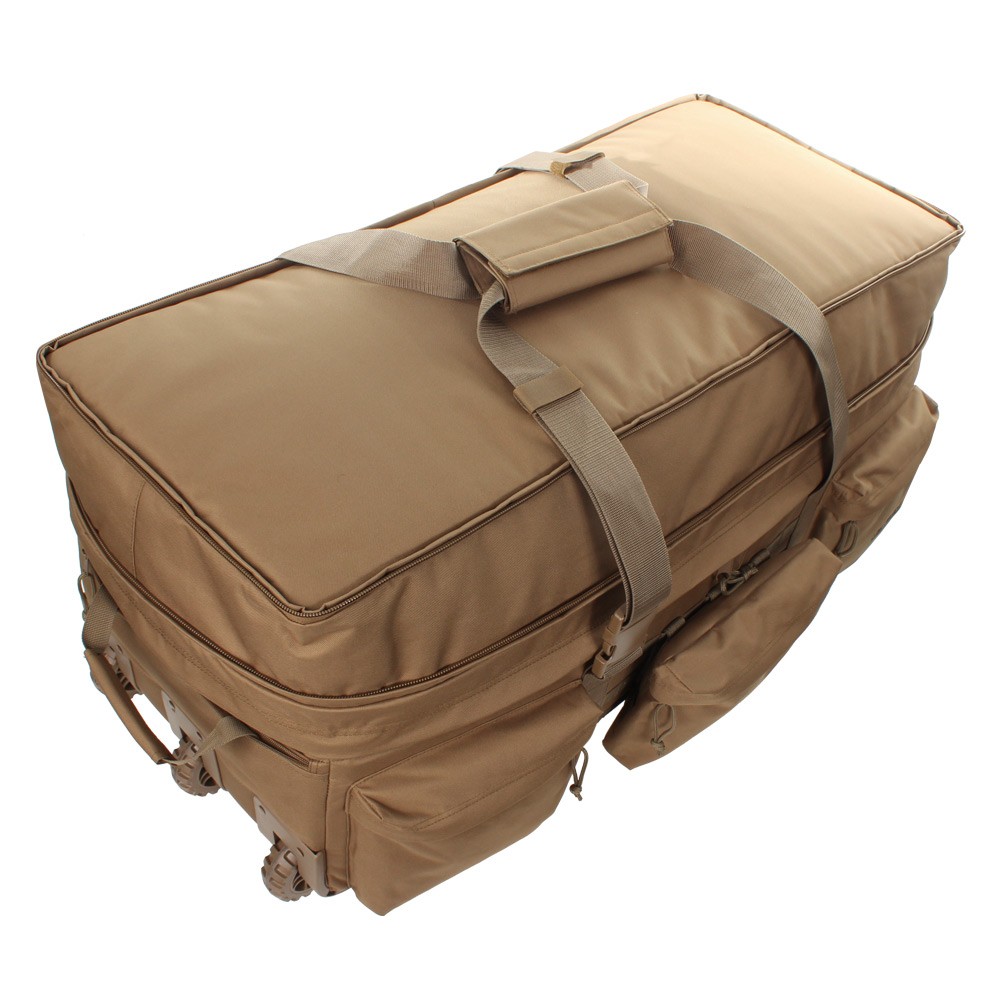 Top view of SOC Gear Rolling Load Out Travel Bag XL