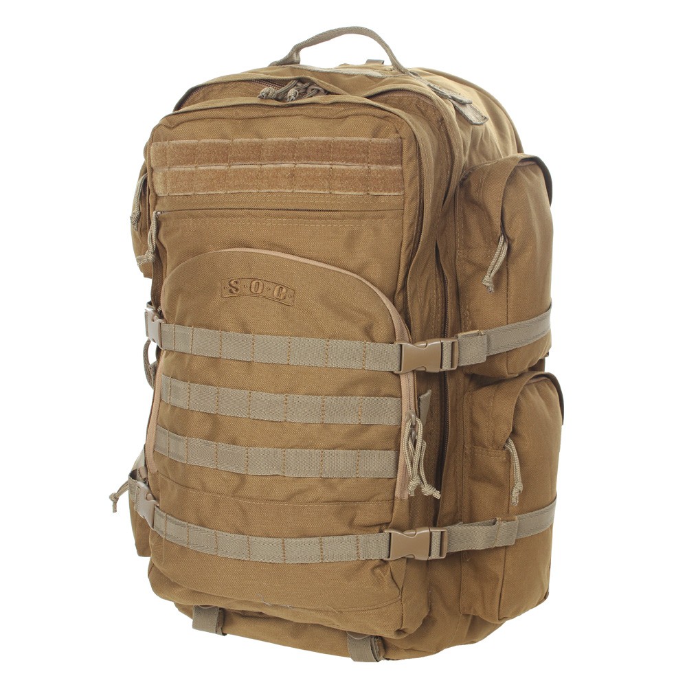 Front view of SOC Gear Long Range Pack