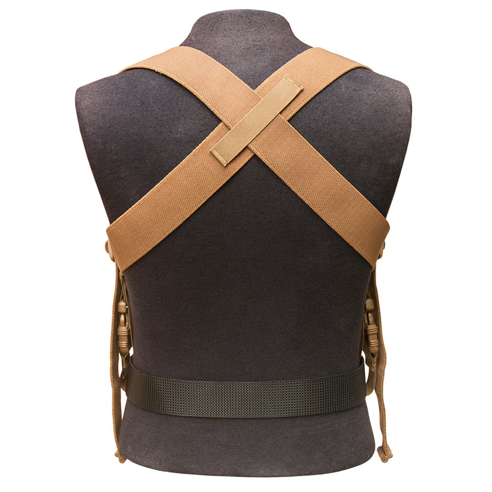 Back view of Spec-Ops Combat Suspenders in coyote