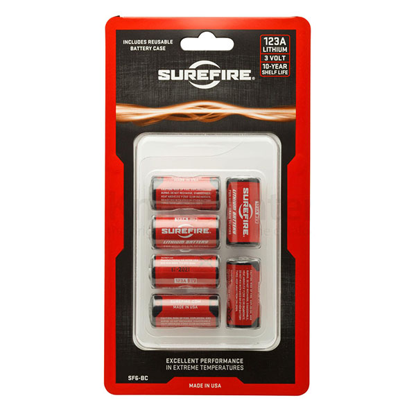 SureFire 123A Lithium Batteries (6 Pack)