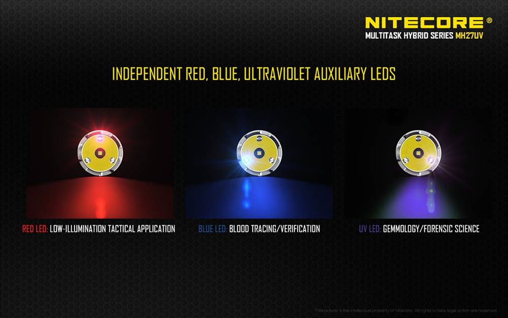 NITECORE MH27UV - 1000 Lumen LED Flashlight