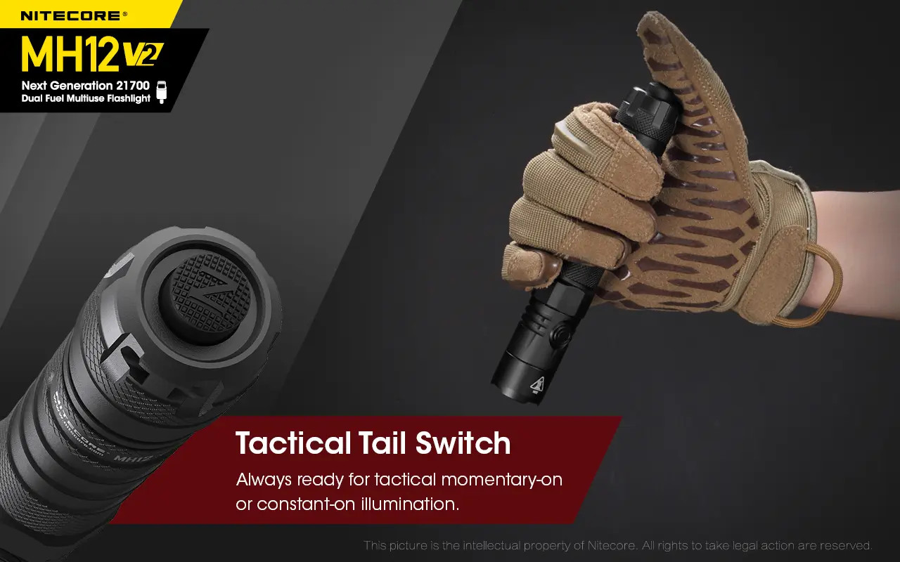 NITECORE MH12 V2 - 1200 Lumen LED Flashlight