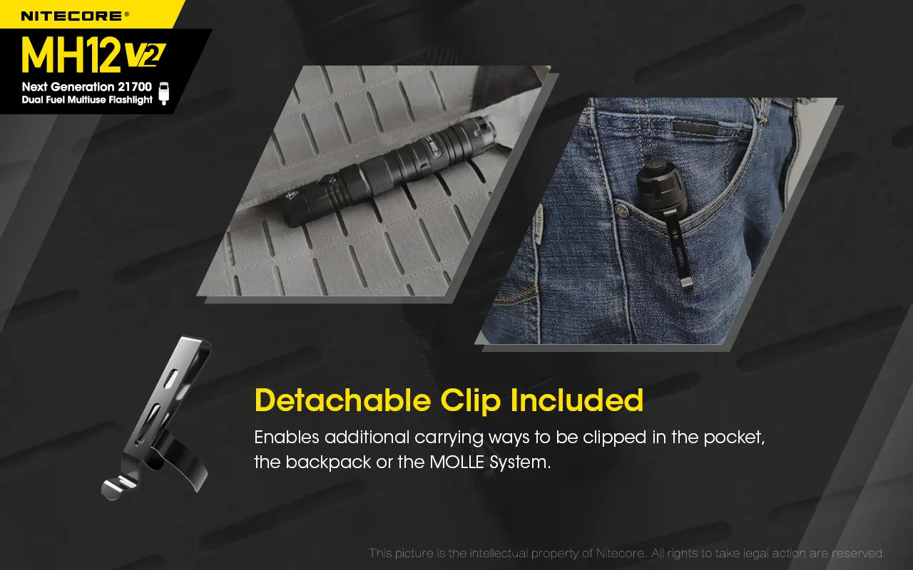 NITECORE MH12 V2 - 1200 Lumen LED Flashlight