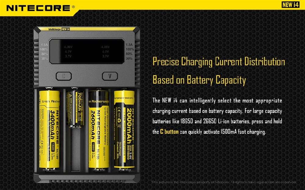 NITECORE I4 Intellicharger - 4-Channel Battery Charger