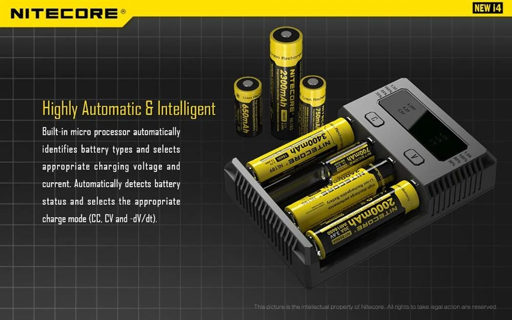 NITECORE I4 Intellicharger - 4-Channel Battery Charger
