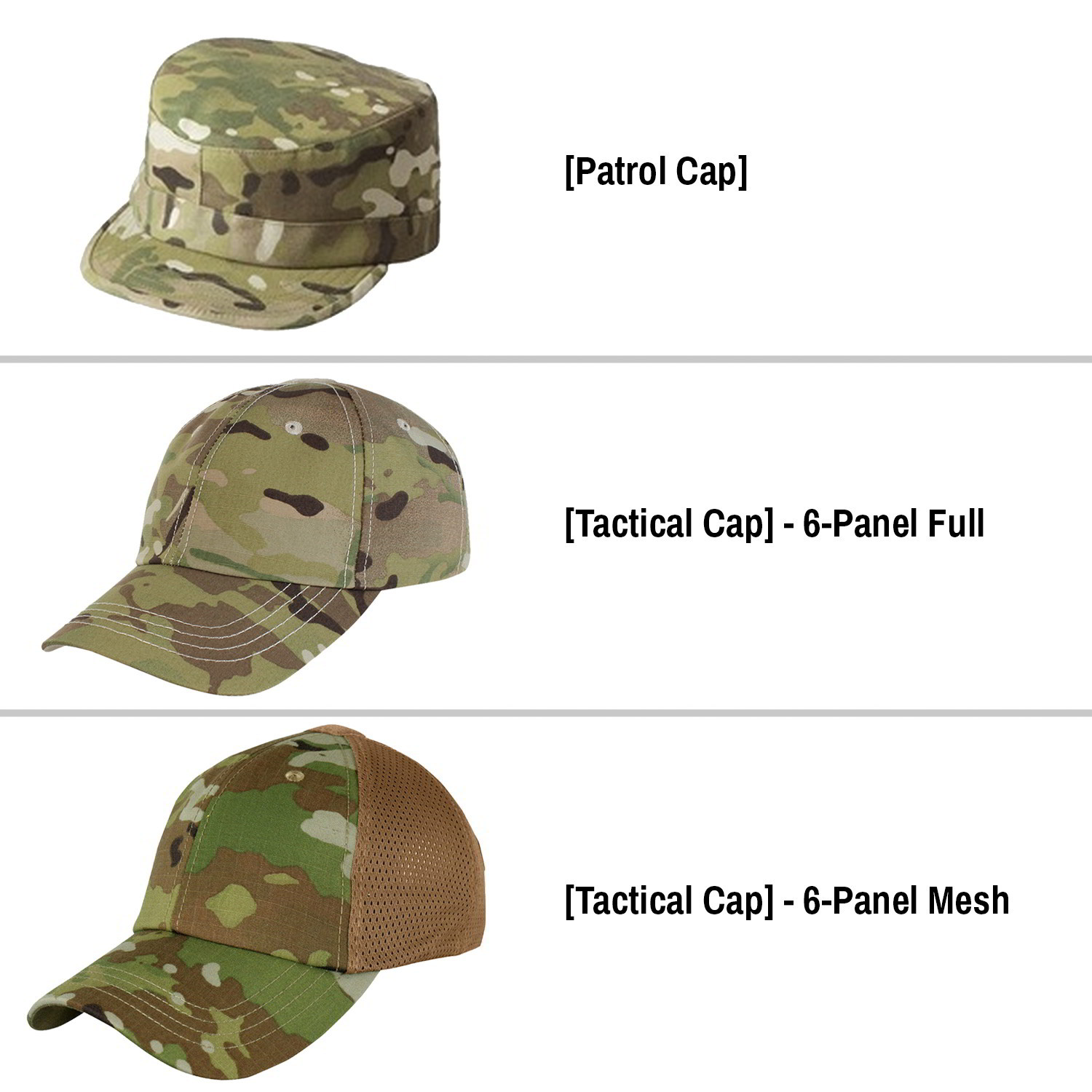 Multicam OCP ACU Air Force uniform patrol & tactical cap