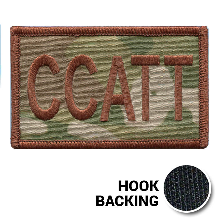 USAF Spice Brown Multicam OCP CCATT Duty Identifier Tab Patch