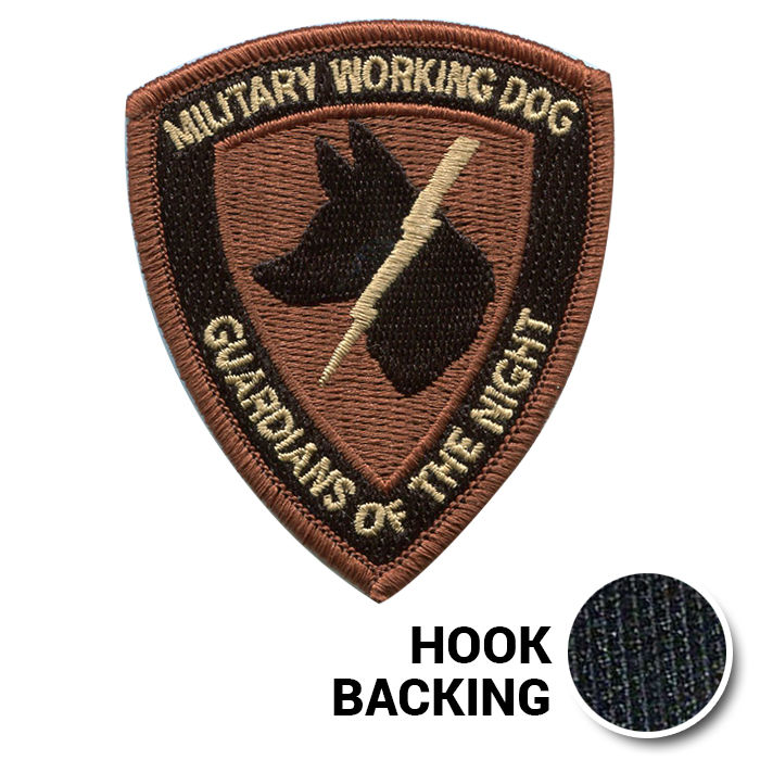 Military Working Dog Embroidered Morale Patch in OCP