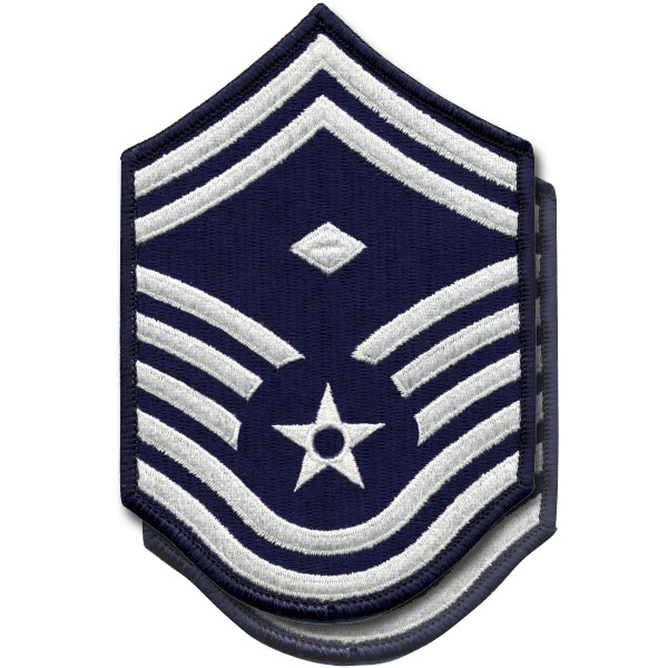 Enlisted Rank Blues Chevron Pairs - SMSgt, 1st Sgt