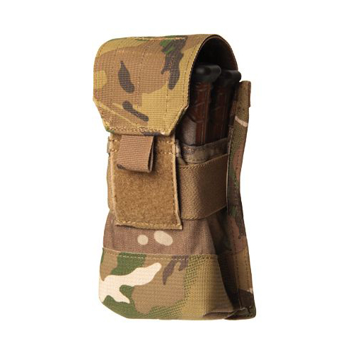 BLACKHAWK! S.T.R.I.K.E.® M4/M16 Staggered Mag Pouch, MOLLE (Holds 2)  - Multicam