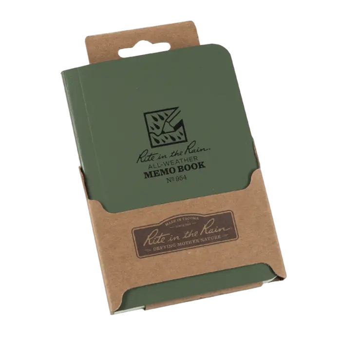 Field Flex Memo Book Front Packaging
