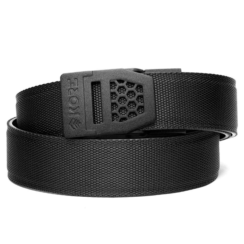 KORE Essentials TACTICAL NYLON GUN BELT 1.5" X6 BLACK BUCKLE- Black