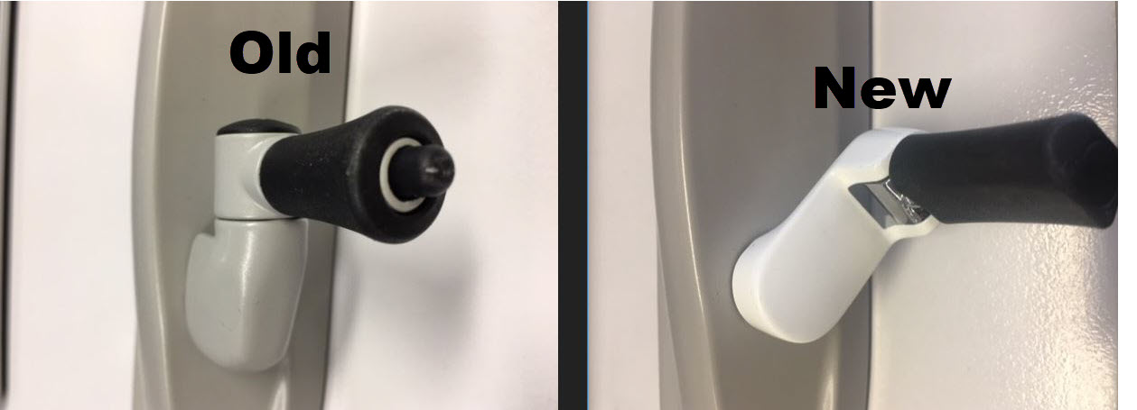 Old vs New Awning Winder Handles