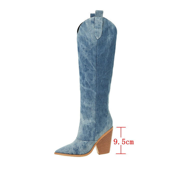 Bottes COWBOY en Denim zaxx