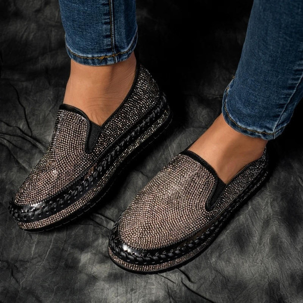 Chaussures Slip-on à Strass zaxx