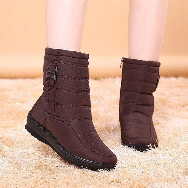 Bottes Confortables a Boucles Bottes Confortables a Boucles zaxx
