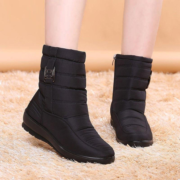 Bottes Confortables a Boucles Bottes Confortables a Boucles zaxx