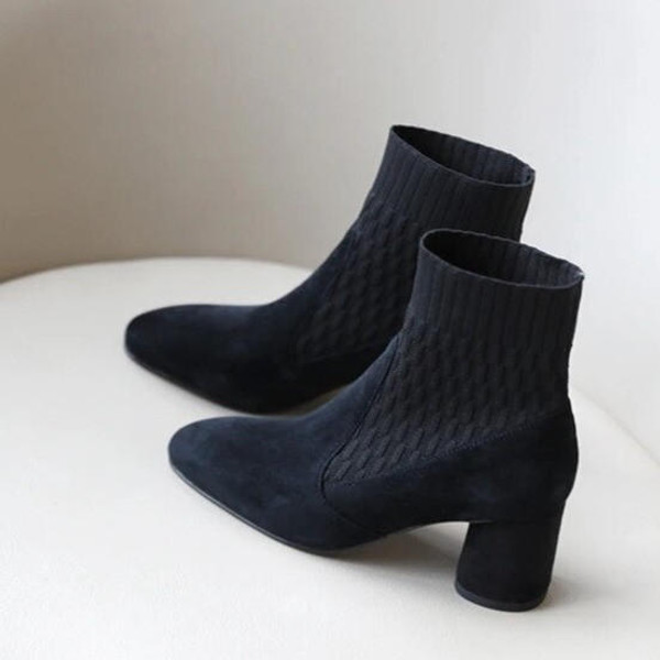 Bottes Chaussettes à Talons Épais zaxx