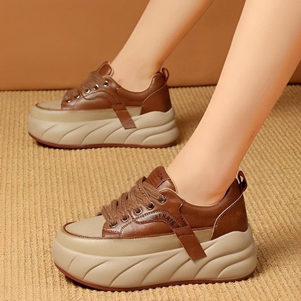 Baskets Deux Tons à Plateforme zaxx