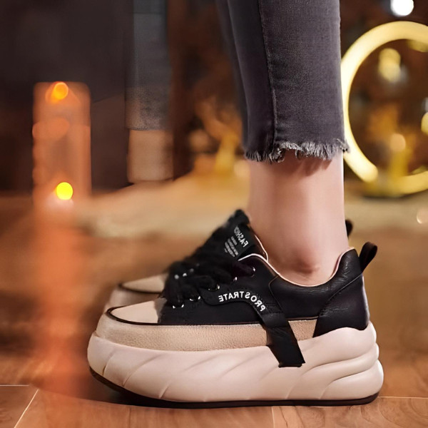 Baskets Deux Tons à Plateforme zaxx