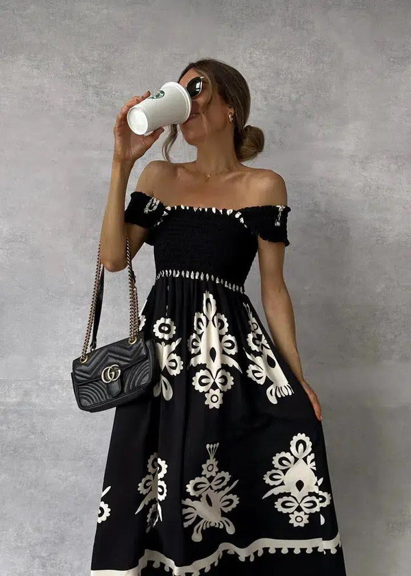 Robe BOHO Smockée Robe BOHO Smockée zaxx