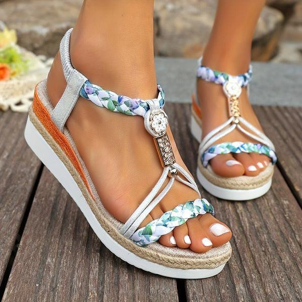 Sandales à Talon Compensé Confortable Belrose™ zaxx