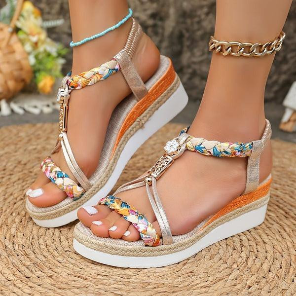Sandales à Talon Compensé Confortable Belrose™ Sandales à Talon Compensé Confortable Belrose™ zaxx