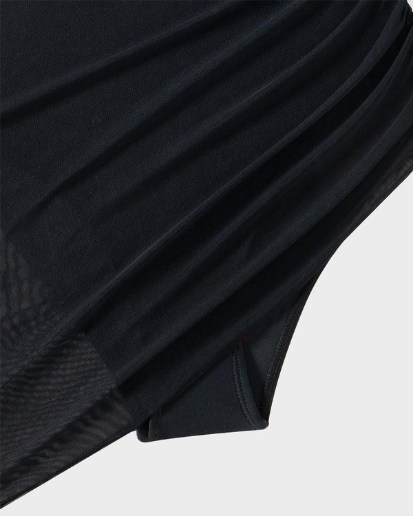 Maillot de Bain Gainant avec Effet Paréo en Mesh Transparent Aquarya™ zaxx