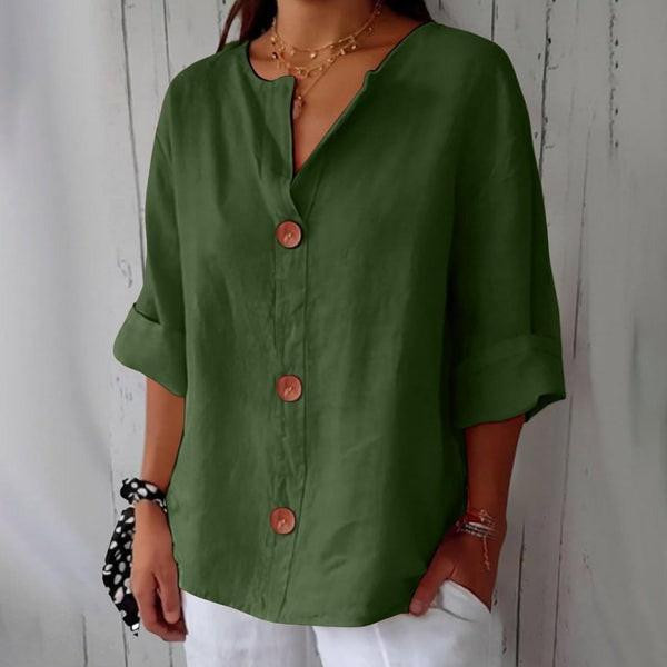 Blouse en Lin Décontractée – Van Laar™ Blouse en Lin Décontractée – Van Laar™ zaxx