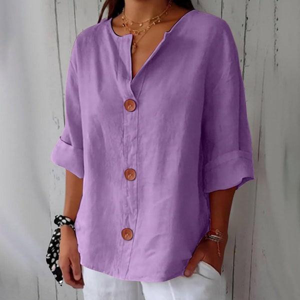 Blouse en Lin Décontractée – Van Laar™ Blouse en Lin Décontractée – Van Laar™ zaxx