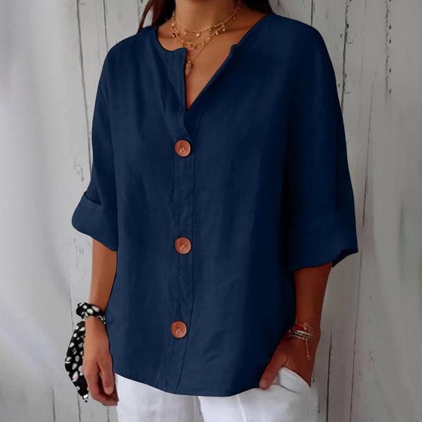 Blouse en Lin Décontractée – Van Laar™ Blouse en Lin Décontractée – Van Laar™ zaxx