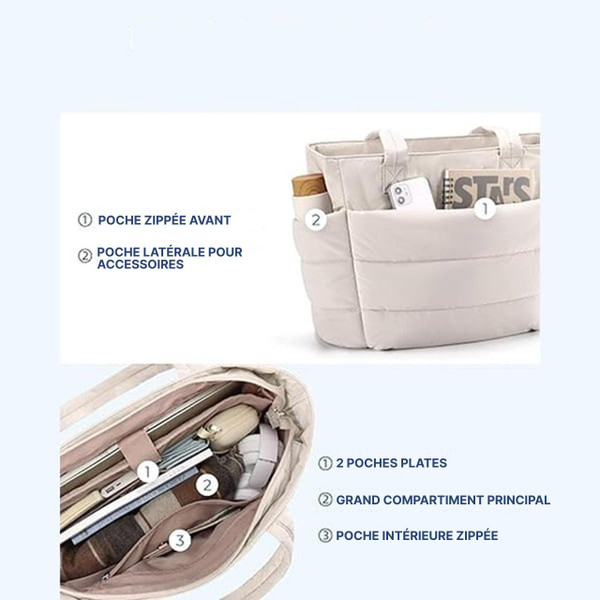 Sac Cabas Matelassé Léger Lunavia™ Sac Cabas Matelassé Léger Lunavia™ zaxx