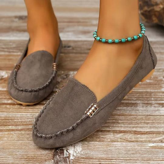 Mocassins Confort Élégants à Couture Métallique – Stella™ zaxx