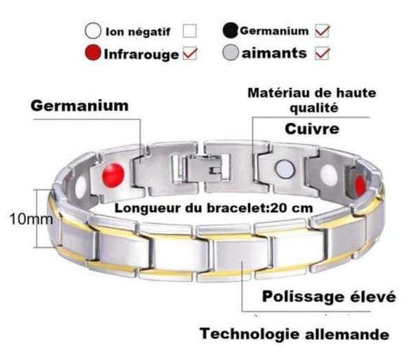 Bracelet Energique Therapeutique zaxx