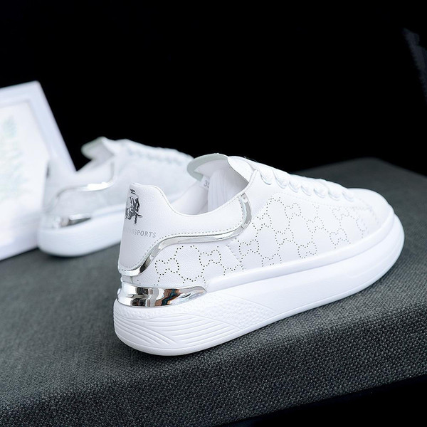 Sneakers Blanches a Plateforme zaxx