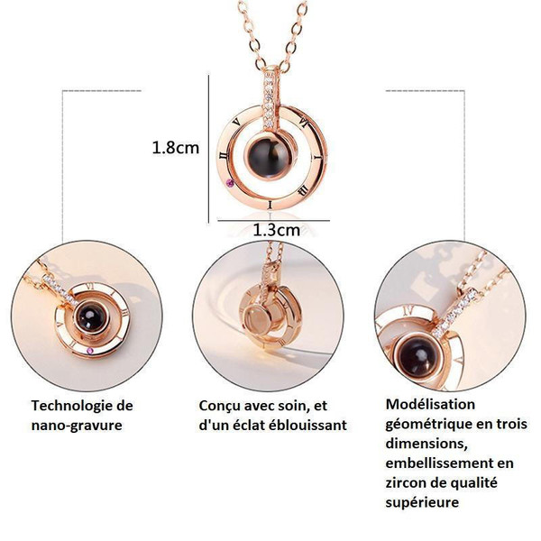 Pendentif Je taime en 100 Langues zaxx