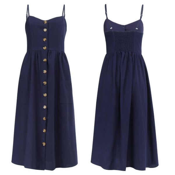 Robe Midi Boutonnee zaxx