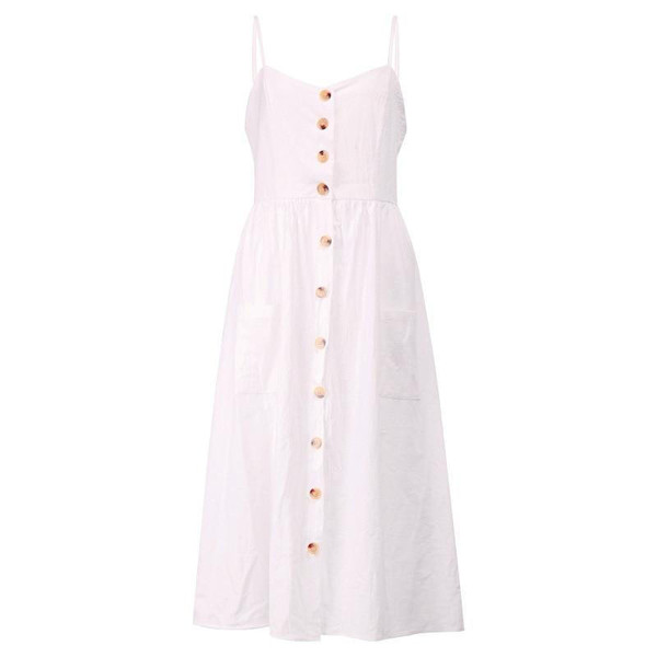 Robe Midi Boutonnee zaxx