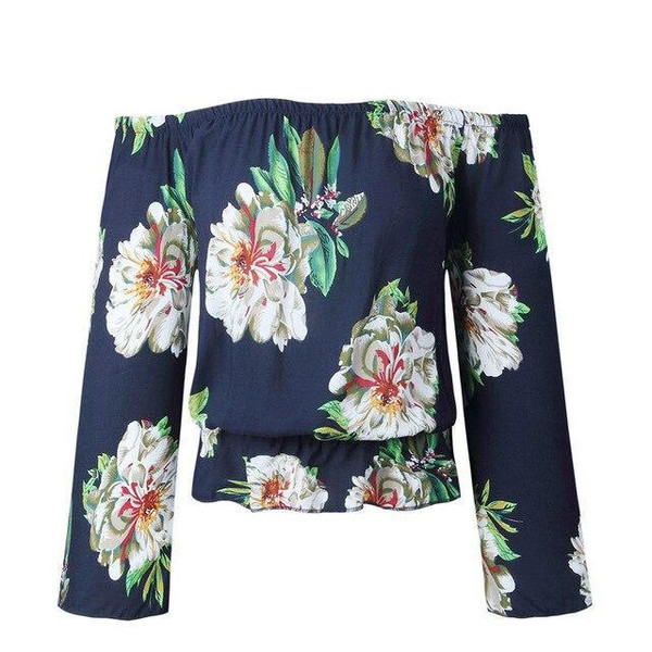 Blouse florale manches amples zaxx