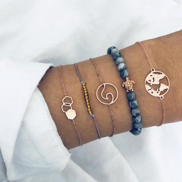 Lot de 5 Bracelets Tendances Lot de 5 Bracelets Tendances zaxx