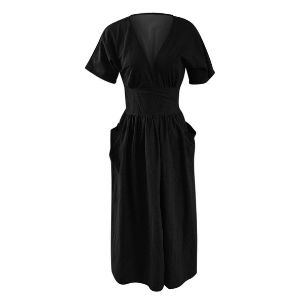 Robe Mi-Longue Elegante Nouee zaxx