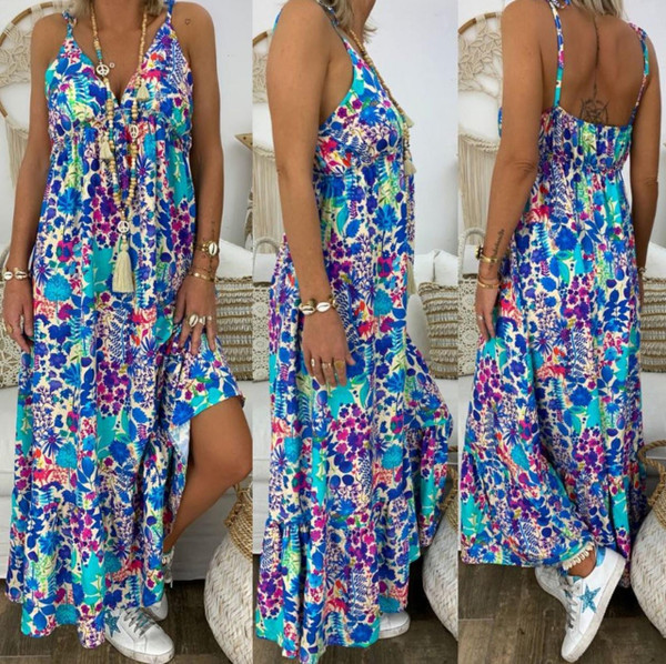 Robe Maxi Bohemienne a Col V zaxx