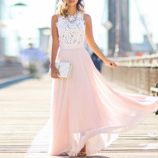 Petite Robe Estivale En Voile Dentelle Women Only - Taille 3 - Noir Et Blanc