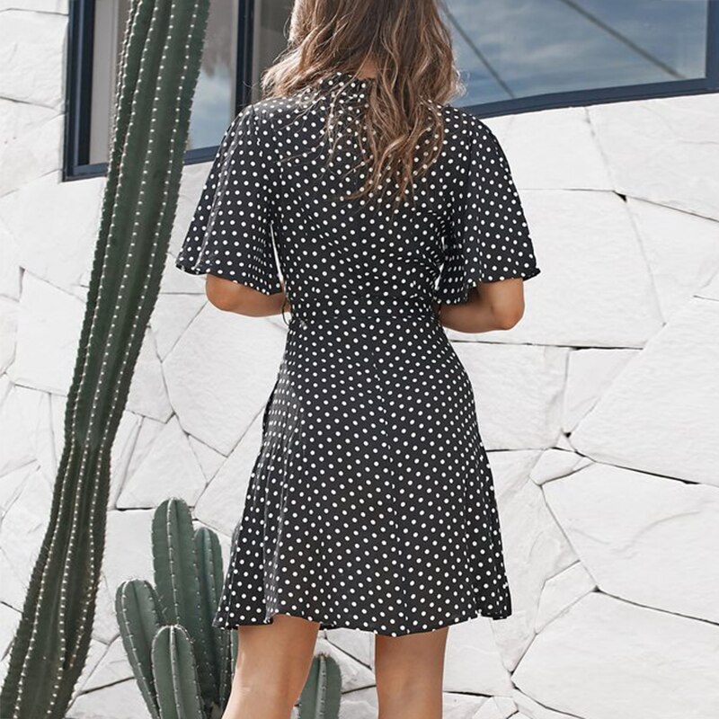 Robe D'été à Pois Rouges Miss Rouge - Taille 42/44 Ou 46/48, Neuve Avec étiquettes