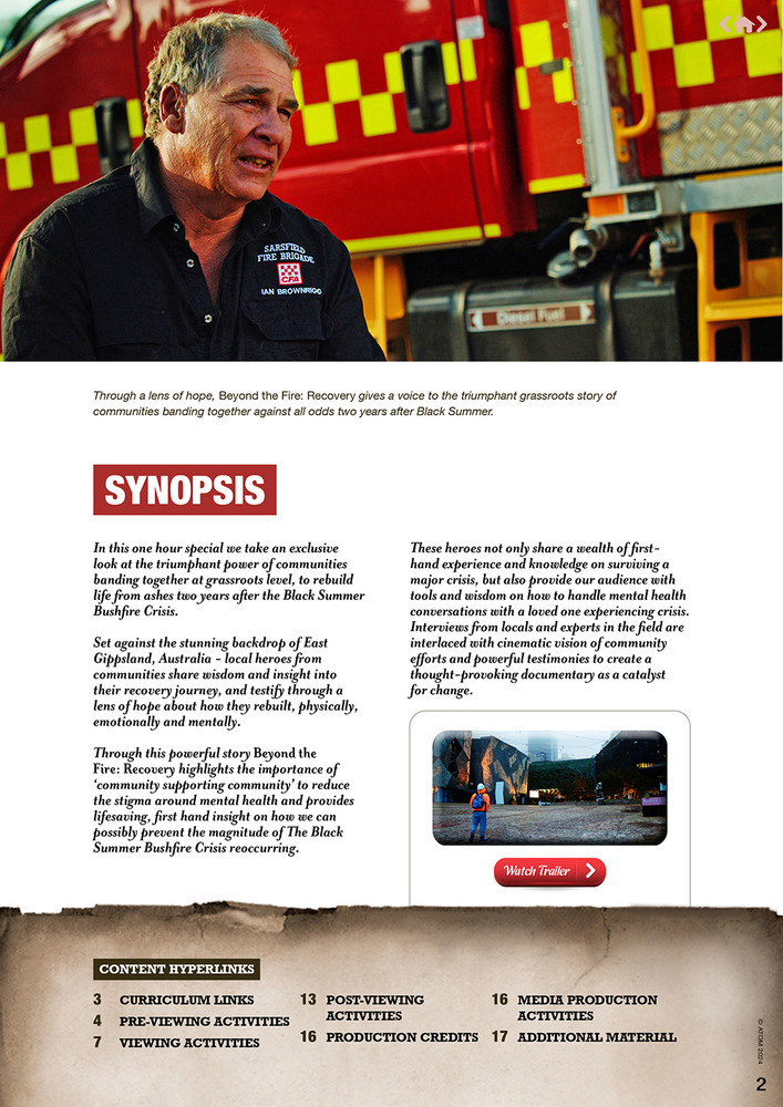 Beyond the Fire: Recovery (ATOM Study Guide)