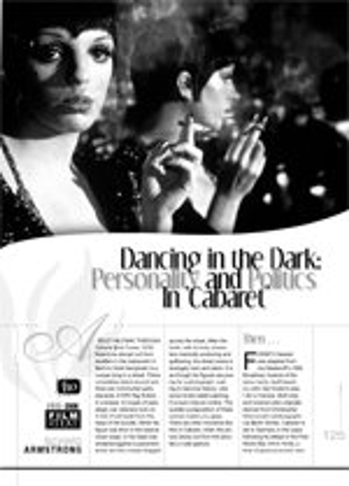 Dancing in the Dark: Personality and Politics in Cabaret