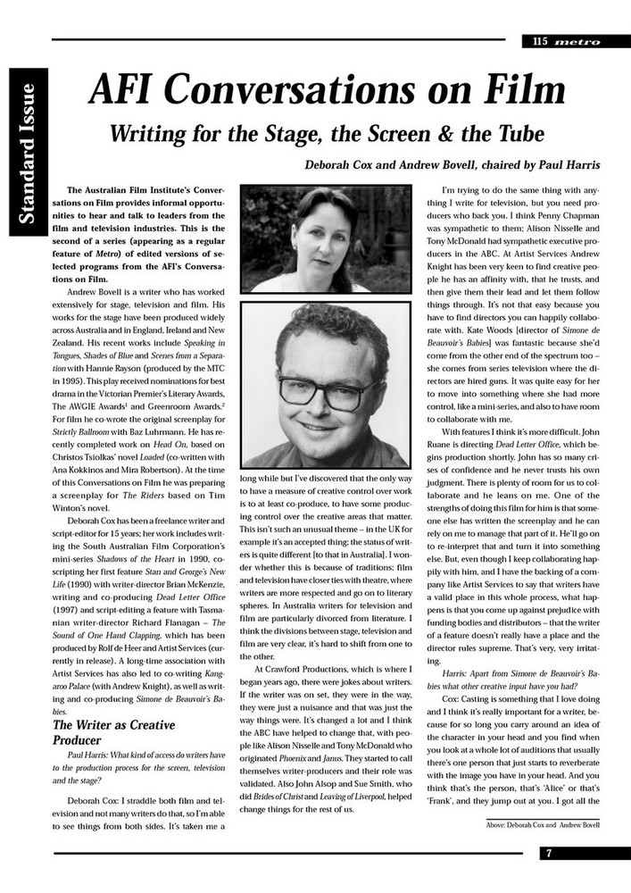 AFI Conversations on Film Writing for the Stage, the Screen and the